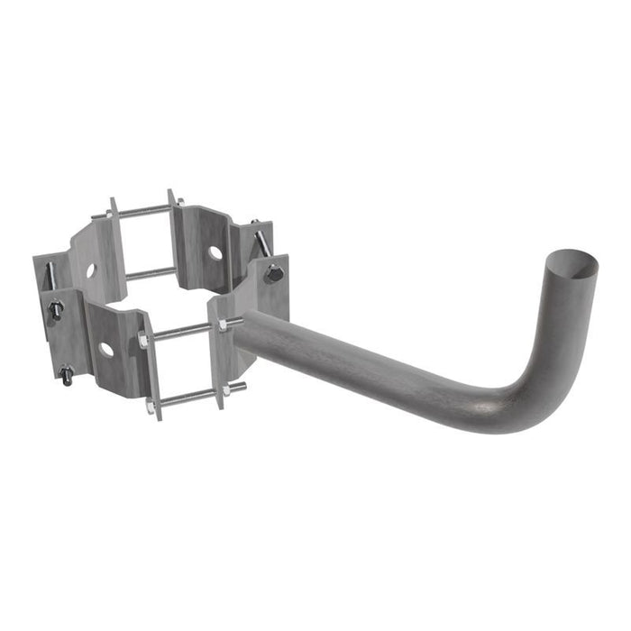 Westgate Manufacturing 7-10 Inch Diameter Wood Pole Wraparound Bracket Single Bullhorn For Use With Slipfitter (WPB-WA-SB-710)