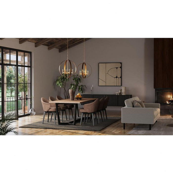Progress Lighting Allegheny Collection 6-Light Chandelier Soft Gold Finish (P400392-205)