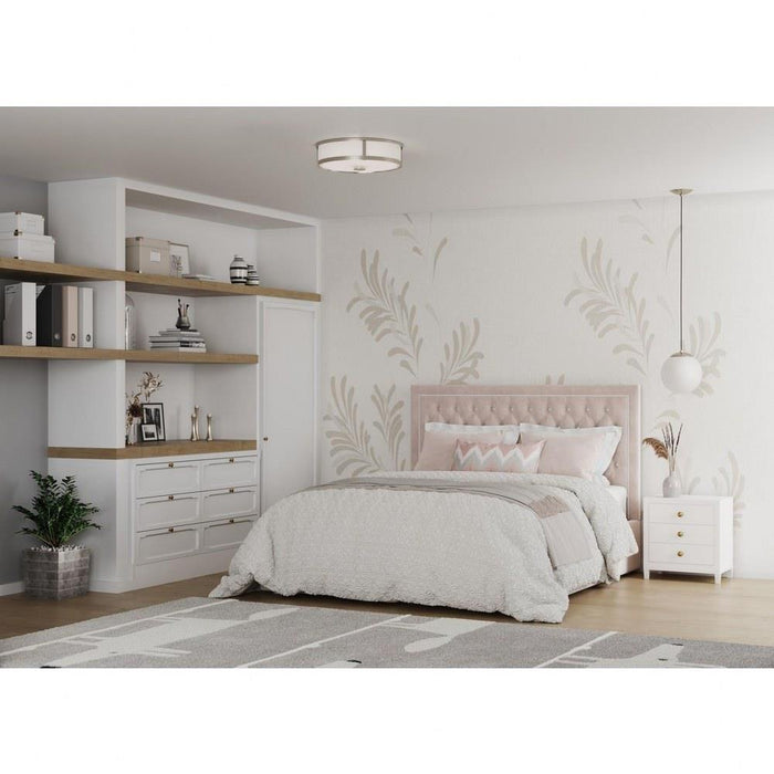 Progress Lighting Gilliam Collection 3-Light Flush Mount Fixture Brushed Nickel Finish (P350281-009)