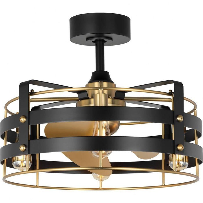 Progress Lighting Sewell Collection 24 Inch 3-Blade Ceiling Fan Matte Black Finish (P250120-31M-WB)