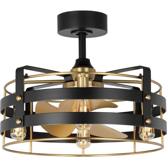 Progress Lighting Sewell Collection 24 Inch 3-Blade Ceiling Fan Matte Black Finish (P250120-31M-WB)