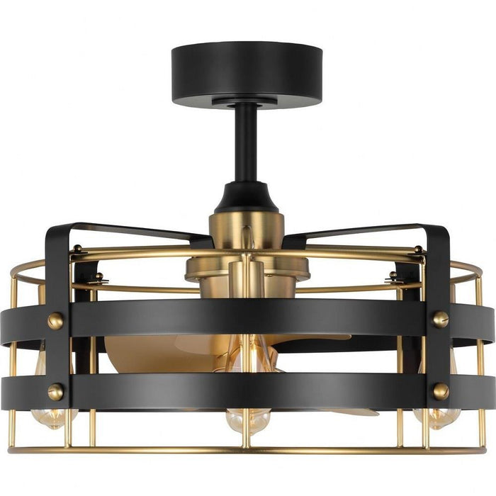 Progress Lighting Sewell Collection 24 Inch 3-Blade Ceiling Fan Matte Black Finish (P250120-31M-WB)