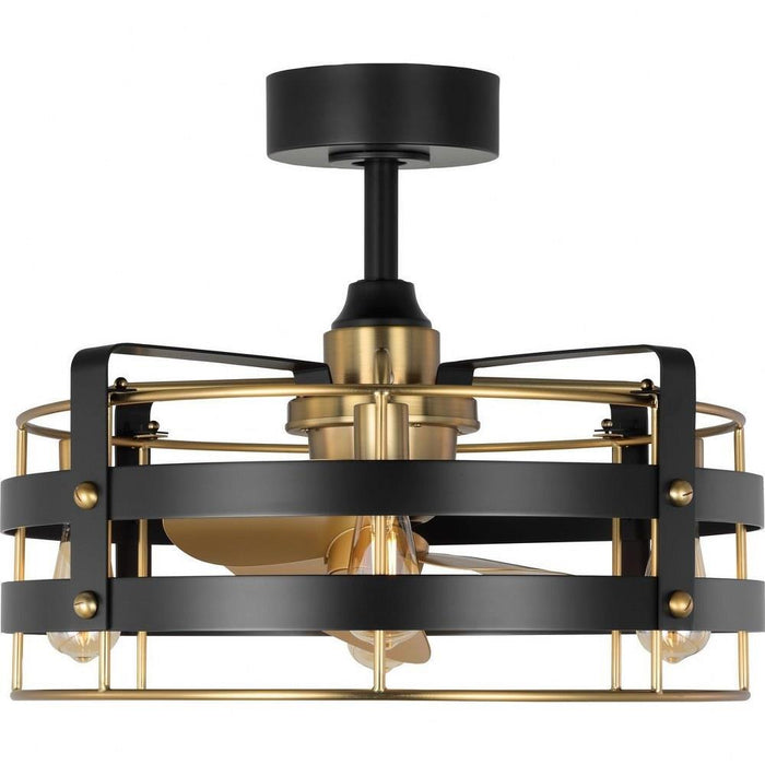 Progress Lighting Sewell Collection 24 Inch 3-Blade Ceiling Fan Matte Black Finish (P250120-31M-WB)