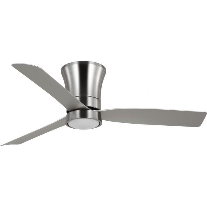 Progress Lighting Brant Collection 52 Inch 3-Blade Ceiling Fan Brushed Nickel Finish White Opal Glass (P250121-009-30)