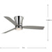 Progress Lighting Brant Collection 52 Inch 3-Blade Ceiling Fan Brushed Nickel Finish White Opal Glass (P250121-009-30)