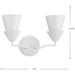 Progress Lighting Pinellas Collection 2-Light Bath /Vanity Light White Plaster Finish Opal Glass (P300496-197)