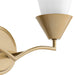 Progress Lighting Pinellas Collection 2-Light Bath /Vanity Light Soft Gold Finish Opal Glass (P300496-205)