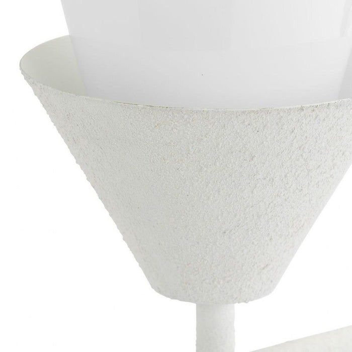 Progress Lighting Pinellas Collection 3-Light Bath /Vanity Light White Plaster Finish Opal Glass (P300497-197)