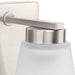 Progress Lighting Tanner Collection 1-Light Bath /Vanity Light Brushed Nickel Finish Etched Glass (P300499-009)