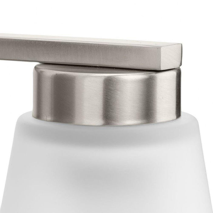 Progress Lighting Tanner Collection 1-Light Bath /Vanity Light Brushed Nickel Finish Etched Glass (P300499-009)