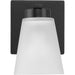 Progress Lighting Tanner Collection 1-Light Bath /Vanity Light Matte Black Finish Etched Glass (P300499-31M)
