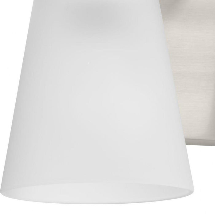 Progress Lighting Tanner Collection 3-Light Bath /Vanity Light Brushed Nickel Finish Etched Glass (P300501-009)