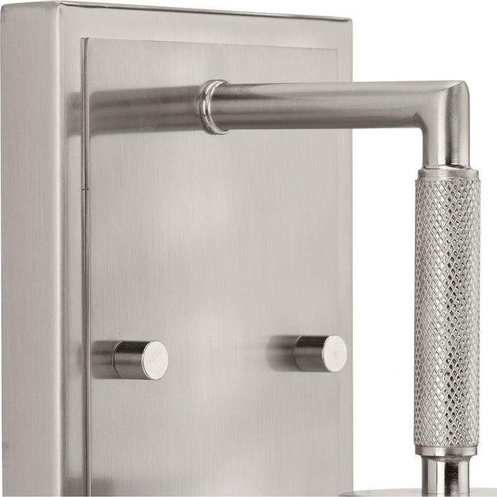 Progress Lighting Spenser Collection 1-Light Bath /Vanity Light Brushed Nickel Finish Opal Glass (P300503-009)