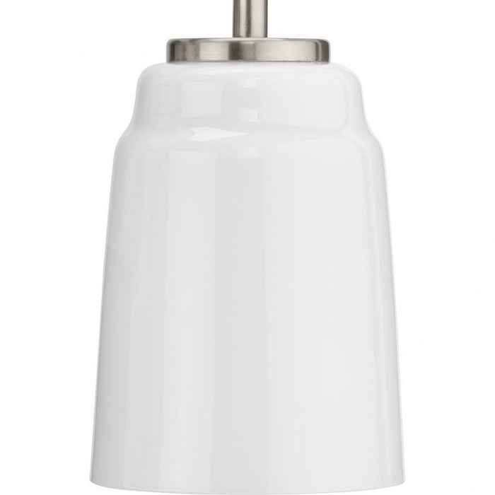 Progress Lighting Spenser Collection 2-Light Bath /Vanity Light Brushed Nickel Finish Opal Glass (P300504-009)