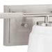 Progress Lighting Spenser Collection 3-Light Bath /Vanity Light Brushed Nickel Finish Opal Glass (P300505-009)