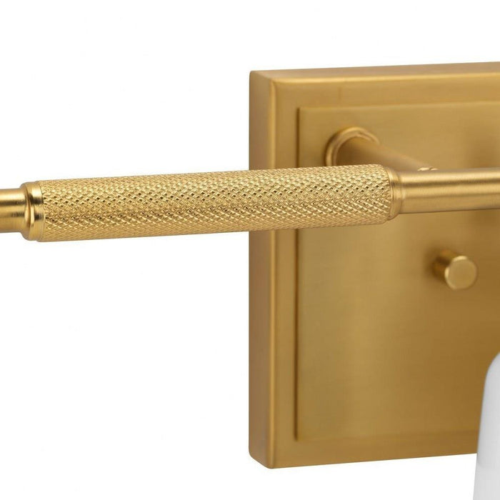 Progress Lighting Spenser Collection 3-Light Bath /Vanity Light Brushed Gold Finish Opal Glass (P300505-191)