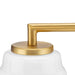 Progress Lighting Spenser Collection 3-Light Bath /Vanity Light Brushed Gold Finish Opal Glass (P300505-191)