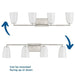 Progress Lighting Spenser Collection 4-Light Bath /Vanity Light Brushed Nickel Finish Opal Glass (P300506-009)