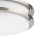 Progress Lighting Abide Collection 11 Inch Round LED Flush Mount Fixture CCT Selectable 2700K/3000K/3500K/4000K/5000K Brushed Nickel (P350274-009-CS)