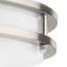Progress Lighting Abide Collection 11 Inch Round LED Flush Mount Fixture CCT Selectable 2700K/3000K/3500K/4000K/5000K Brushed Nickel (P350274-009-CS)