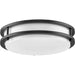Progress Lighting Abide Collection 11 Inch Round LED Flush Mount Fixture CCT Selectable 2700K/3000K/3500K/4000K/5000K Matte Black (P350274-31M-CS)