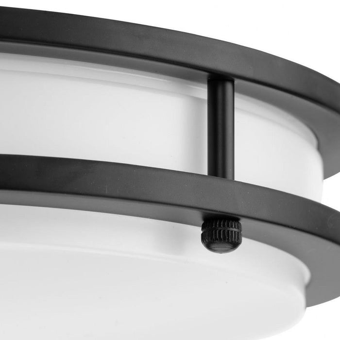 Progress Lighting Abide Collection 11 Inch Round LED Flush Mount Fixture CCT Selectable 2700K/3000K/3500K/4000K/5000K Matte Black (P350274-31M-CS)