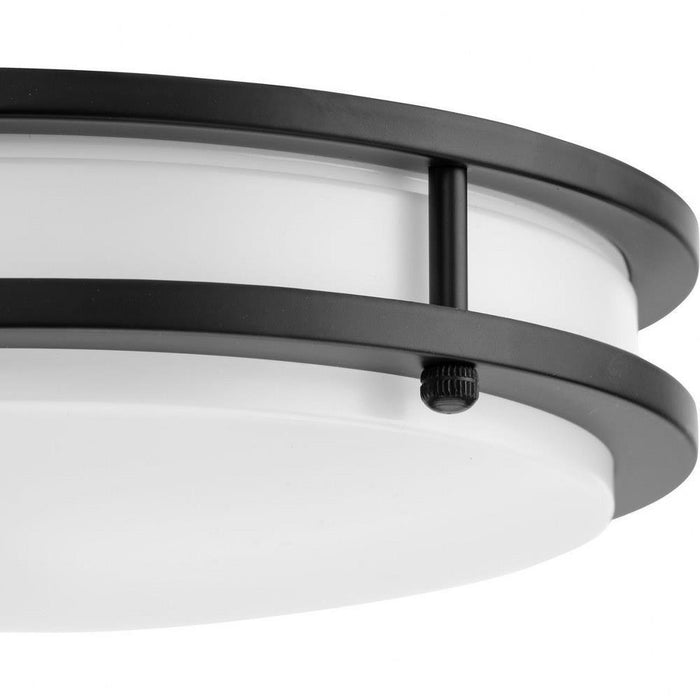 Progress Lighting Abide Collection 11 Inch Round LED Flush Mount Fixture CCT Selectable 2700K/3000K/3500K/4000K/5000K Matte Black (P350274-31M-CS)