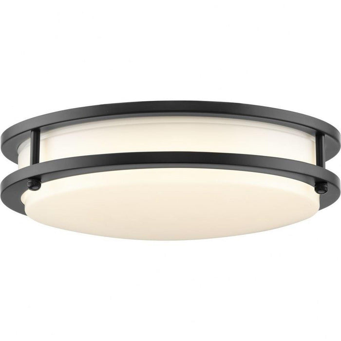 Progress Lighting Abide Collection 11 Inch Round LED Flush Mount Fixture CCT Selectable 2700K/3000K/3500K/4000K/5000K Matte Black (P350274-31M-CS)