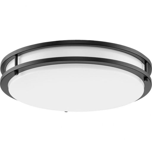 Progress Lighting Abide Collection 14 Inch Round LED Flush Mount Fixture CCT Selectable 2700K/3000K/3500K/4000K/5000K Matte Black (P350275-31M-CS)