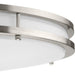 Progress Lighting Abide Collection 18 Inch Round LED Flush Mount Fixture CCT Selectable 2700K/3000K/3500K/4000K/5000K Brushed Nickel (P350276-009-CS)
