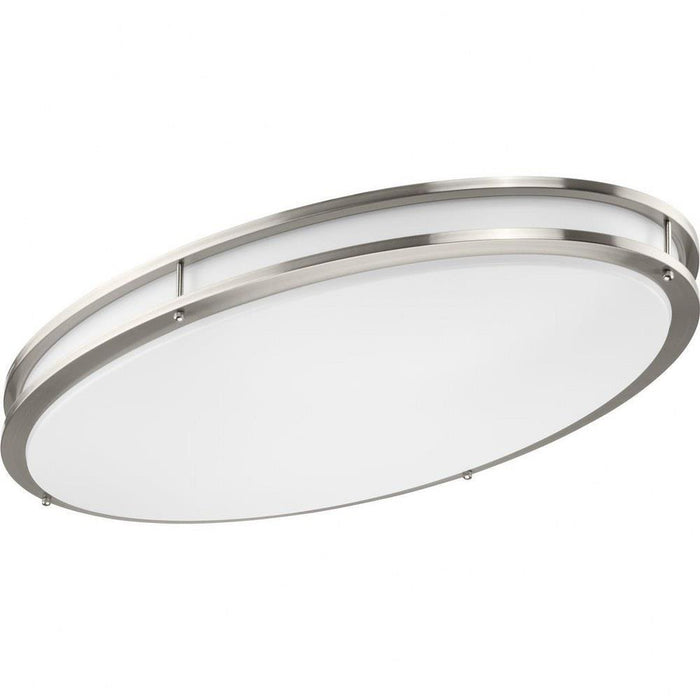 Progress Lighting Abide Collection 31 Inch Round LED Flush Mount Fixture CCT Selectable 2700K/3000K/3500K/4000K/5000K Brushed Nickel (P350277-009-CS)