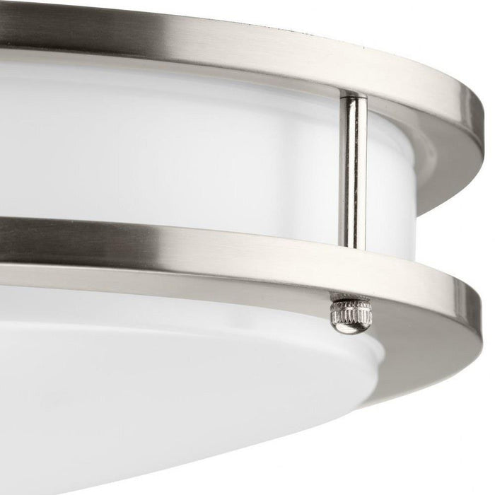 Progress Lighting Abide Collection 31 Inch Round LED Flush Mount Fixture CCT Selectable 2700K/3000K/3500K/4000K/5000K Brushed Nickel (P350277-009-CS)