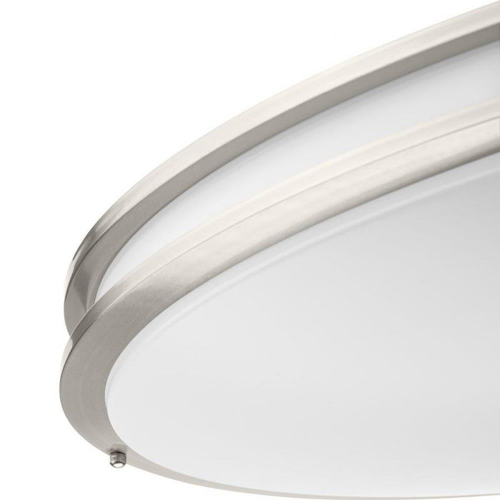 Progress Lighting Abide Collection 31 Inch Round LED Flush Mount Fixture CCT Selectable 2700K/3000K/3500K/4000K/5000K Brushed Nickel (P350277-009-CS)