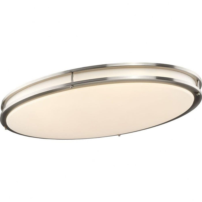 Progress Lighting Abide Collection 31 Inch Round LED Flush Mount Fixture CCT Selectable 2700K/3000K/3500K/4000K/5000K Brushed Nickel (P350277-009-CS)