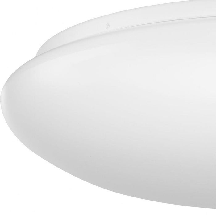 Progress Lighting Cloud Collection 14 Inch Puff LED Flush Mount Fixture CCT Selectable 2700K/3000K/3500K/4000K/5000K White Finish (P350279-030-CS)