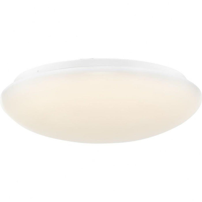 Progress Lighting Cloud Collection 14 Inch Puff LED Flush Mount Fixture CCT Selectable 2700K/3000K/3500K/4000K/5000K White Finish (P350279-030-CS)