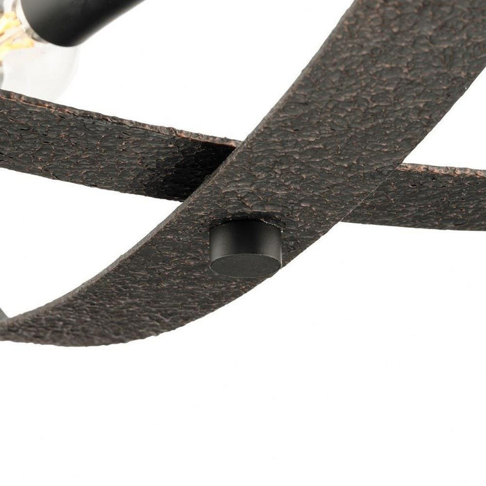 Progress Lighting Allegheny Collection 4-Light Semi-Flush Mount Fixture Matte Black Finish (P350280-31M)