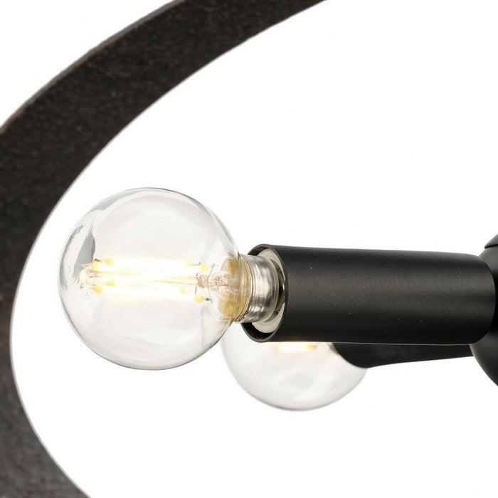 Progress Lighting Allegheny Collection 4-Light Semi-Flush Mount Fixture Matte Black Finish (P350280-31M)