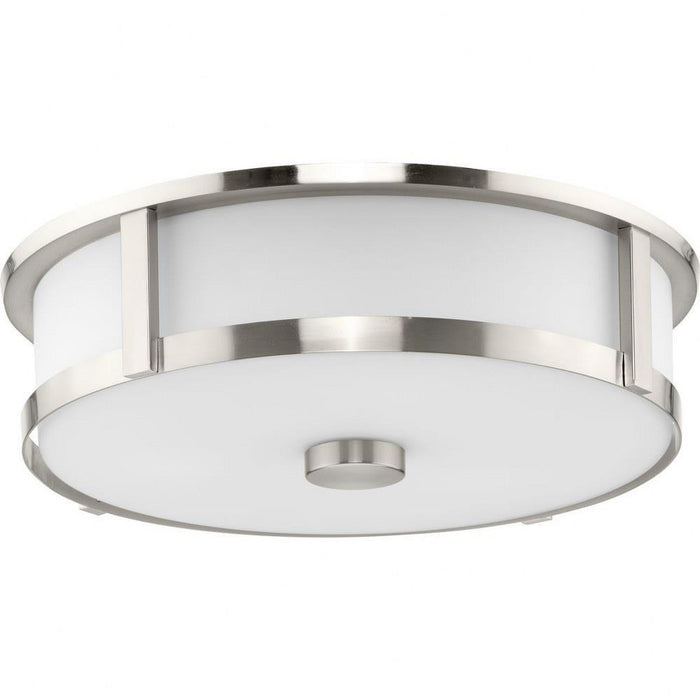 Progress Lighting Gilliam Collection 3-Light Flush Mount Fixture Brushed Nickel Finish (P350281-009)