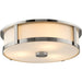 Progress Lighting Gilliam Collection 3-Light Flush Mount Fixture Brushed Nickel Finish (P350281-009)