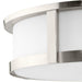 Progress Lighting Gilliam Collection 3-Light Flush Mount Fixture Brushed Nickel Finish (P350281-009)