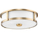 Progress Lighting Gilliam Collection 3-Light Flush Mount Fixture Vintage Brass Finish (P350281-163)