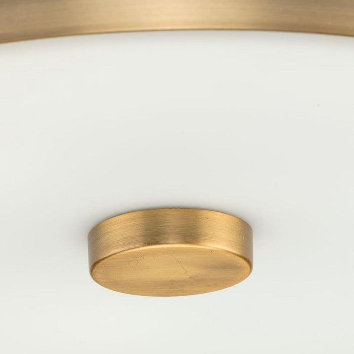 Progress Lighting Gilliam Collection 3-Light Flush Mount Fixture Vintage Brass Finish (P350281-163)