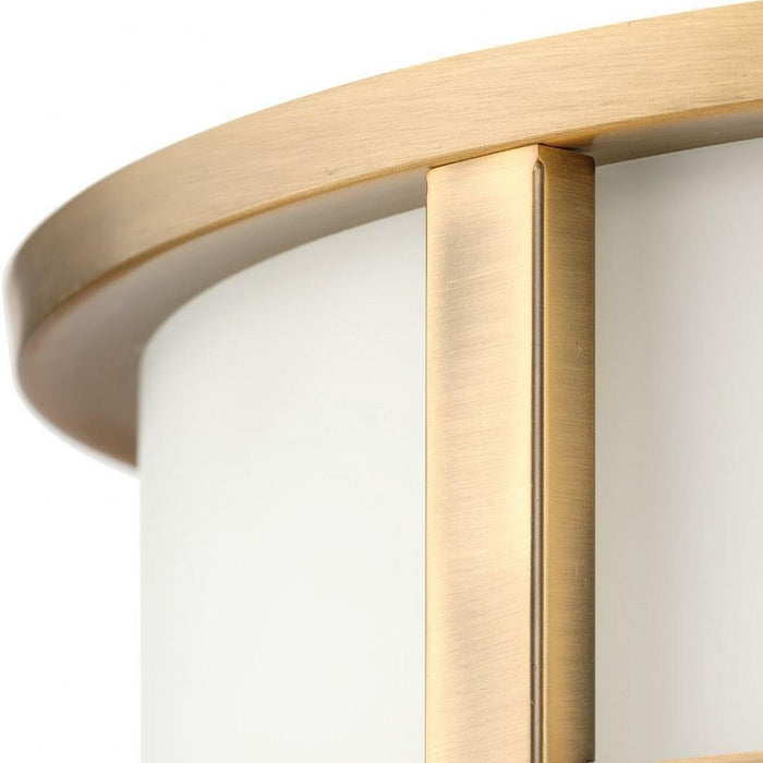 Progress Lighting Gilliam Collection 3-Light Flush Mount Fixture Vintage Brass Finish (P350281-163)