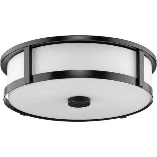 Progress Lighting Gilliam Collection 3-Light Flush Mount Fixture Matte Black Finish (P350281-31M)