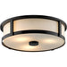 Progress Lighting Gilliam Collection 3-Light Flush Mount Fixture Matte Black Finish (P350281-31M)
