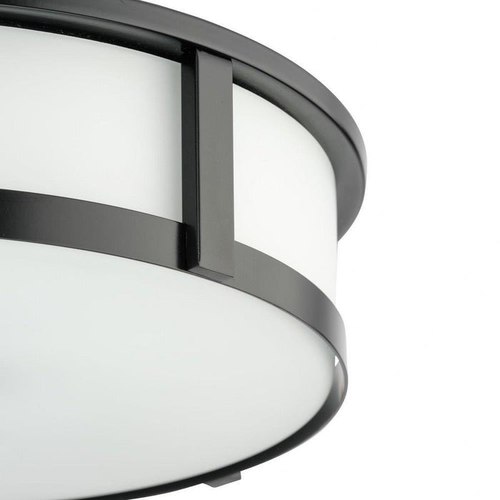 Progress Lighting Gilliam Collection 3-Light Flush Mount Fixture Matte Black Finish (P350281-31M)