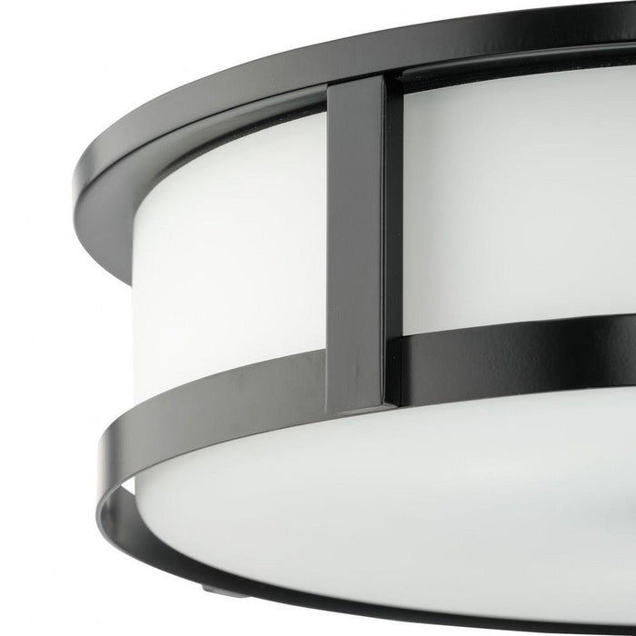 Progress Lighting Gilliam Collection 3-Light Flush Mount Fixture Matte Black Finish (P350281-31M)