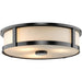 Progress Lighting Gilliam Collection 3-Light Flush Mount Fixture Matte Black Finish (P350281-31M)