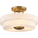 Progress Lighting Tosca Collection 3-Light Semi-Flush Mount Fixture Brushed Bronze Finish (P350284-109)